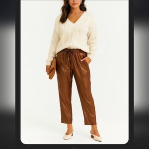 J. Crew Metallic Pull On Pants Copper Brown Shimmer C0489